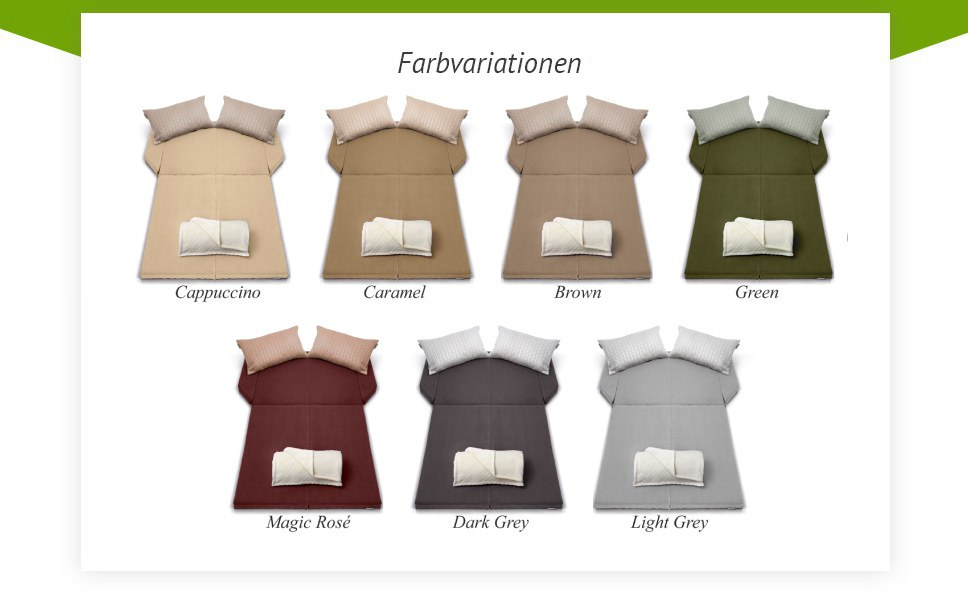 Spacebed® farbvarianten Spacebed® farbvarianten