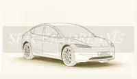 Schlafmatratze SPACEBED® für Tesla Model 3