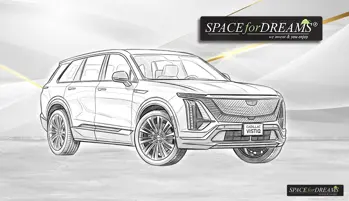 Mit der grauen Auto Matratze wird Ihr Cadillac Vistiq zum perfekten und stilvollen Begleiter für jeden Urlaub.