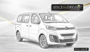 Matratze für Auto mit Nivelliersystem S4D im Citroen Spacetourer für tiefen und erholsamen Schlaf.