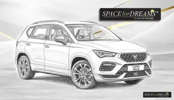 Hochwertige Matratze für Auto, die dank dem Nivelliersystem S4D im Cupra Ateca für einen tiefen Schlaf sorgt.