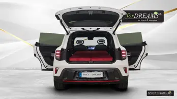 Bequeme Auto Matratze SPACEBED im Fond des Smart #5.